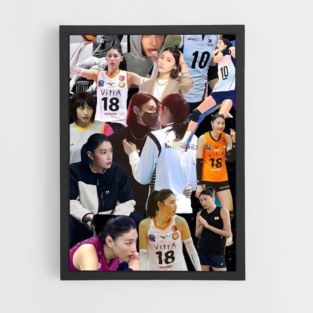 Poster Énergie Volleyeuse – affiche Volleyball (vue 2)